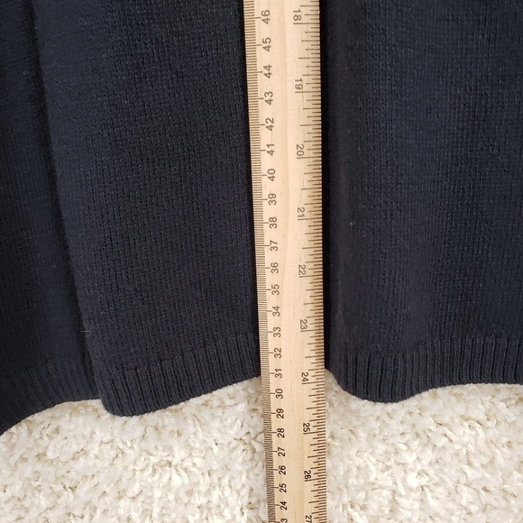 Soft Surroundings women US Small black hoodie sweater top wool blend Ellison - Picture 6 of 12